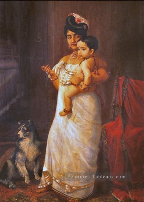 Raja Ravi Varma Il Vient Papa 1893 Peintures à l'huile